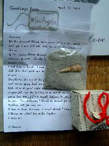 Catherine's letter from LA